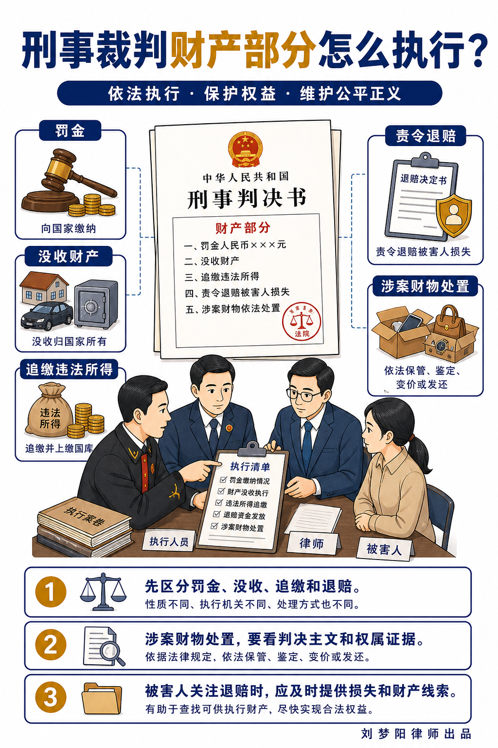 刑事裁判涉财产执行普法图