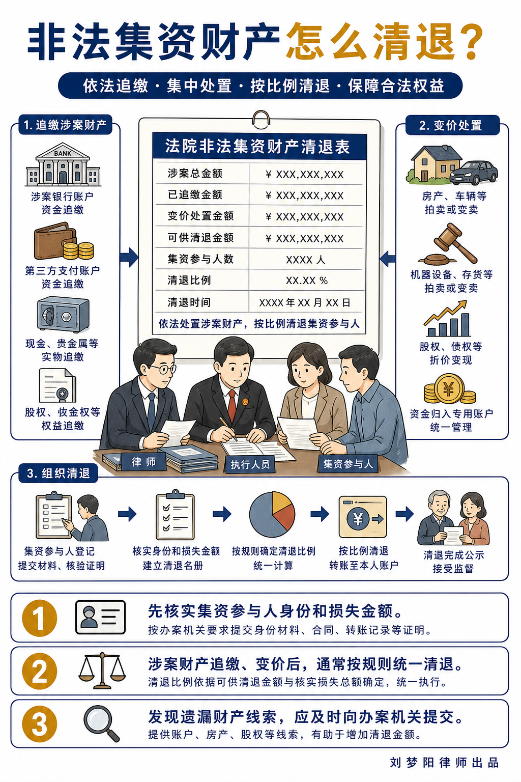 非法集资财产执行普法图